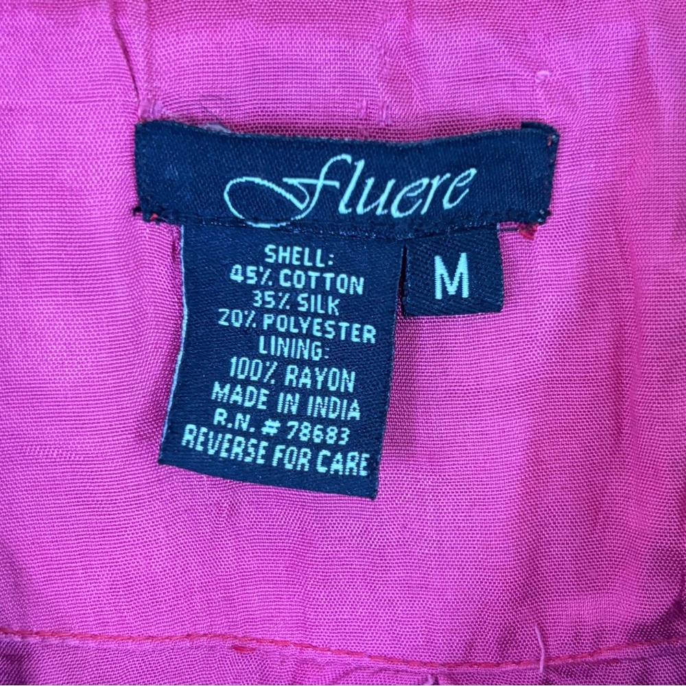 Fluere Boho Patchwork Quilted Jacket Medium Y2k F… - image 6